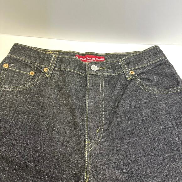 Levi’s 550 Relaxed Stretch Tapered Leg Jeans - Size 10 M (Misses) Black Wash - Picture 6 of 6